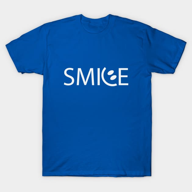 Smile Smiling one word design T-Shirt by DinaShalash